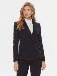 Boss Marynarka Jarinara 50505951 Granatowy Regular Fit. Niebieskie marynarki i żakiety Boss, bez wzorów, z syntetyku, bez ramiączek. Za 1,109.00 zł.