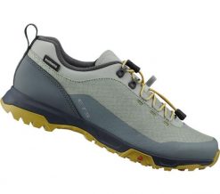 Kobiety - Buty kolarskie ET501W. Zielone buty treningowe Shimano, bez wzorów, z gumy, bez zapięcia, rowerowe. Za 599.00 zł.