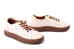 KOCH 151062 off white floater perform, półbuty damskie. Brązowe półbuty wsuwane KOCH, na lato, bez wzorów, ze skóry, bez obcasa. Za 263.42 zł.