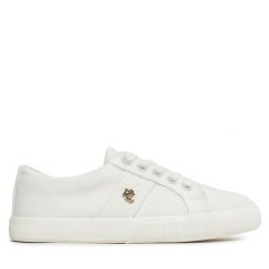 Tenisówki LAUREN RALPH LAUREN. Białe trampki Lauren Ralph Lauren, bez wzorów, bez zapięcia. Za 419.99 zł.