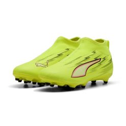 Młodzieżowe buty piłkarskie ULTRA 6 MATCH+ bez sznurowania PUMA. Czarna buty do biegania Puma, bez wzorów, bez zapięcia, do biegania. Za 329.00 zł.