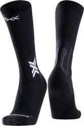 Skarpety biegowe X-Socks Run Perform Warm Crew. Czarne skarpetki X-Socks, bez wzorów, z materiału. Za 109.99 zł.