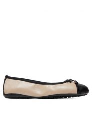 Caprice Baleriny 9-22113-42 Beżowy. Brązowe baleriny Caprice, bez wzorów, ze skóry, bez obcasa, bez zapięcia. Za 178.99 zł.