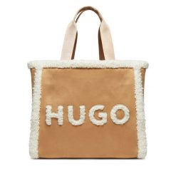 Torebka HUGO. Brązowe torebki klasyczne Hugo, bez wzorów, klasyczne, bez dodatków. Za 949.99 zł.