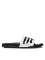 Adidas Klapki adilette Comfort GZ5893 Biały. Białe klapki adidas, bez wzorów, ze skóry, sportowe, bez obcasa, bez zapięcia. Za 199.99 zł.
