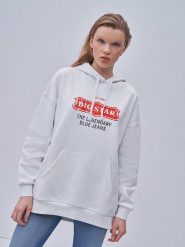 BIG STAR Bluza w kolorze białym rozmiar: L. Białe bluzy z kapturem BIG STAR, l, bez wzorów, z bawełny, z kapturem. Za 97.28 zł.