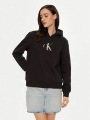 Calvin Klein Jeans Bluza Gradient J20J224721 Czarny Relaxed Fit. Czarne bluzy Calvin Klein Jeans, xs, bez wzorów, z bawełny, bez kaptura. Za 259.99 zł.