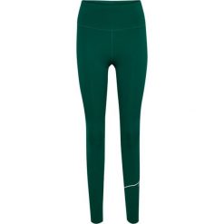 Legginsy damskie Hummel hmlCOURT. Zielone legginsy Hummel, bez wzorów, sportowe. W wyprzedaży za 216.50 zł.