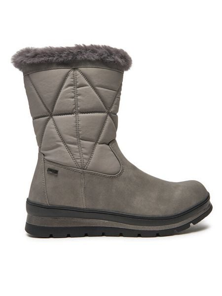 Caprice Botki 9-26404-43 Szary. Szare botki Caprice, bez wzorów, z nubiku, bez obcasa, na płaskiej podeszwie, bez zapięcia. Za 519.99 zł.