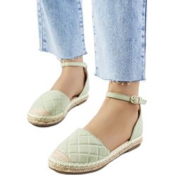Zielone espadryle Faiza. Zielone espadryle bez wzorów, bez obcasa. Za 82.20 zł.