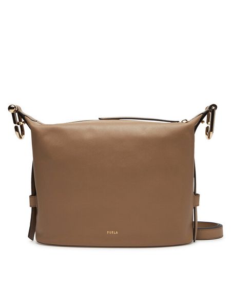 Furla Torebka Nuvola WB01656 BX2045 1257S Brązowy. Brązowe listonoszki Furla, bez wzorów, ze skóry, bez dodatków. Za 979.99 zł.