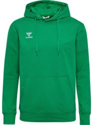 Bluza z kapturem Hummel Go 2.0. Zielone bluzy Hummel, xl, bez wzorów, z bawełny, bez ramiączek, z kapturem. Za 233.50 zł.