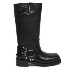 Oficerki MICHAEL Michael Kors. Czarne kozaki MICHAEL Michael Kors, bez wzorów, bez obcasa, na płaskiej podeszwie, bez zapięcia. Za 1,779.00 zł.