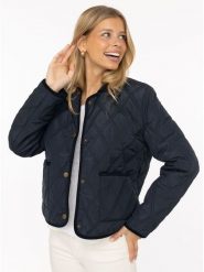 Zwillingsherz Kurtka pikowana "Classic" w kolorze granatowym rozmiar: S. Niebieskie kurtki Zwillingsherz, s, bez wzorów, bez kaptura. Za 252.99 zł.