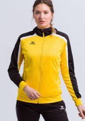 Kurtka treningowa damska Erima Liga 2.0 avec capuche. Czarne kurtki Erima, bez wzorów, z materiału, eleganckie, bez kaptura. Za 158.75 zł.