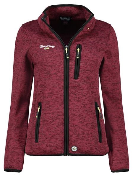 Geographical Norway Kurtka polarowa "Teden" w kolorze bordowym rozmiar: S. Czerwone kurtki Geographical Norway, s, bez wzorów, z polaru, bez kaptura. Za 139.87 zł.