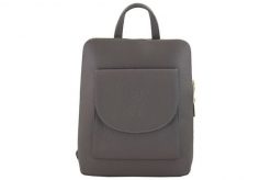 Plecak listonoszka 2w1 BARBERINI'S szary 800-3. Szare plecaki Barberinis, bez wzorów, ze skóry, przez ramię, bez dodatków. Za 233.99 zł.