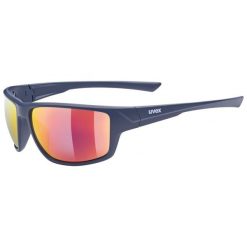 Okulary sportowe Uvex Sportstyle 230. Niebieskie okulary przeciwsłoneczne UVEX, bez wzorów. Za 101.08 zł.