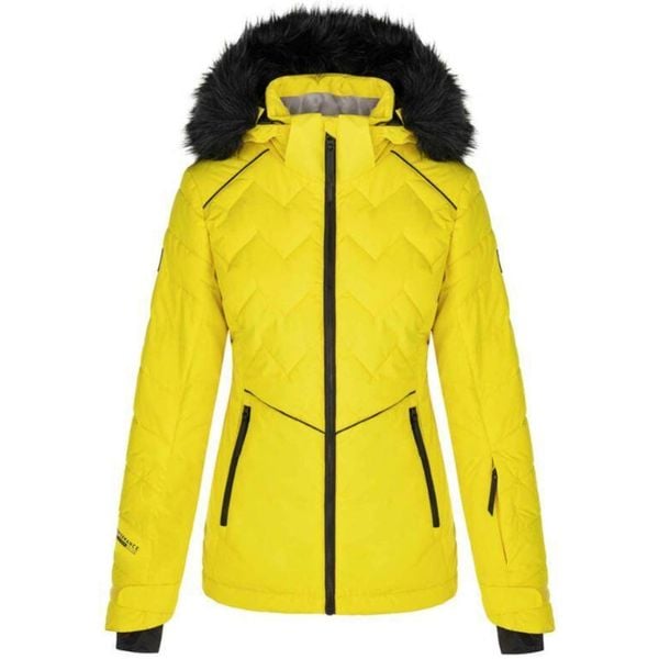 Damska kurtka narciarska Loaf Orsana M — wodoodporna i oddychająca. Czarne kurtki narciarskie ZONE PERFECT, na zimę, m, bez wzorów, bez kaptura, narciarskie. Za 415.99 zł.