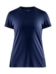 Craft Koszulka sportowa "ADV Essence" w kolorze granatowym rozmiar: L. Niebieskie t-shirty sportowe Craft, l, bez wzorów, z materiału, bez ramiączek, outdoorowe. Za 92.64 zł.
