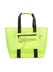 Blauer Torebka S5GOFAN01/BEA Żółty. Żółte shopper bag Blauer, bez wzorów, z materiału, bez dodatków. Za 199.99 zł.