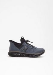 Wsuwane sneakersy marki Rieker z wyściełaną wkładką. Niebieskie buty sportowe lifestyle bonprix, bez wzorów, sportowe, bez zapięcia. Za 369.99 zł.