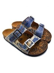 Calceo Klapki w kolorze granatowym rozmiar: 36. Niebieskie klapki Calceo, bez wzorów, klasyczne, z otwartym noskiem, bez obcasa, bez zapięcia. Za 130.99 zł.