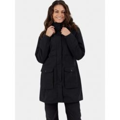 Płaszcz przeciwdeszczowy damski Fundango Zhuri. Czarne kurtki przeciwdeszczowe FUNDANGO, xs, bez wzorów, z poliesteru, bez kaptura, trekkingowe. Za 419.90 zł.