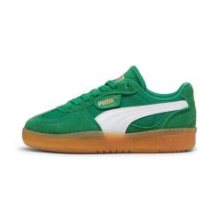 Buty damskie sportowe Puma PALERMO MODA VINTAGE WNS. Zielone buty sportowe lifestyle Puma, bez wzorów, bez zapięcia, trekkingowe. Za 349.55 zł.