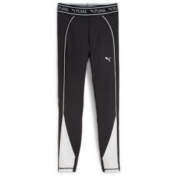Legginsy Puma Fit Train Strong 78 Tight, Kobiety. Czarne legginsy Puma, bez wzorów, z materiału. Za 317.00 zł.