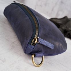 Saszetka skórzana nerka PAOLO PERUZZI T-36-DB granatowa. Niebieskie nerki i saszetki PAOLO PERUZZI, bez wzorów, z materiału, vintage, bez dodatków. Za 149.00 zł.