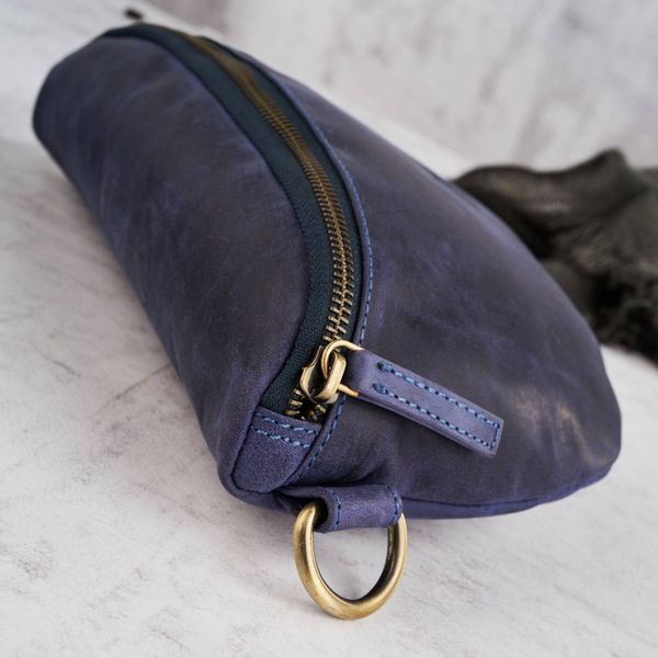 Saszetka skórzana nerka PAOLO PERUZZI T-36-DB granatowa. Niebieskie nerki i saszetki PAOLO PERUZZI, bez wzorów, z materiału, vintage, bez dodatków. Za 149.00 zł.