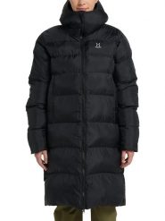 Haglöfs Płaszcz pikowany "Mimic" w kolorze czarnym rozmiar: M. Czarne płaszcze Haglöfs, m, bez wzorów, bez kaptura. Za 344.54 zł.