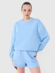 4F Bluza w kolorze błękitnym rozmiar: XS. Niebieskie bluzy 4f, xs, bez wzorów, bez kaptura. Za 61.31 zł.