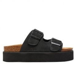 Klapki damskie O'Neill Platform Slider. Klapki O'Neill, bez wzorów, z jeansu, eleganckie, bez obcasa, bez zapięcia. Za 103.20 zł.