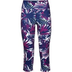 Legginsy funkcyjne, dł. 3/4, Level 1 bonprix kobaltowy wzorzysty. Legginsy marki bonprix. Za 44.99 zł.
