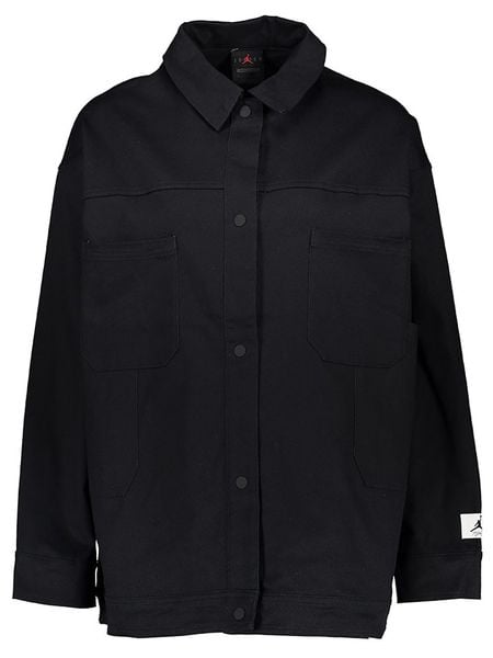 Air Jordan Kurtka przejściowa "Trucker" w kolorze czarnym rozmiar: L. Czarne kurtki AIR JORDAN, l, bez wzorów, bez kaptura. Za 321.97 zł.