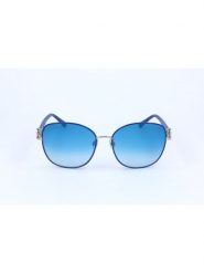 Swarovski Damskie okulary przeciwsłoneczne w kolorze srebrno-niebieskim rozmiar: 58. Niebieskie okulary przeciwsłoneczne Swarovski, bez wzorów, z tworzywa sztucznego, metalowe. Za 289.95 zł.