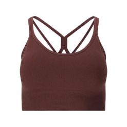 Biustonosz dla kobiet Athlecia Foan V3. Brązowe biustonosze sportowe Athlecia, bez wzorów, na fitness i siłownię. Za 166.00 zł.
