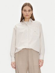 Calvin Klein Jeans Koszula J20J224436 Beżowy Relaxed Fit. Brązowe koszule Calvin Klein Jeans, l, bez wzorów, z bawełny, bez kołnierzyka, bez ramiączek. Za 279.99 zł.