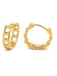 MOODE Kolczyki-kreole "Leopoldine" rozmiar: onesize. Żółte kolczyki MOODE, ze stali. Za 106.38 zł.