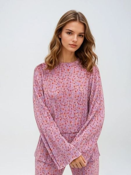 Monki Bluzka w kolorze różowym rozmiar: M. Różowe bluzki Monki, m, bez wzorów, bez kołnierzyka, bez ramiączek. Za 39.99 zł.