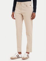 Beverly Hills Polo Club Chinosy P-SS26W-T586585 Beżowy Slim Fit. Brązowe spodnie materiałowe Beverly Hills Polo Club, bez wzorów, z bawełny. Za 211.99 zł.