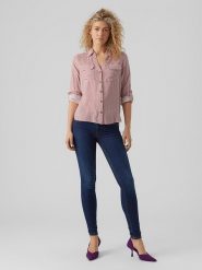 Vero Moda Koszula w kolorze różowym rozmiar: S. Różowe koszule Vero Moda, s, bez wzorów, z wiskozy, klasyczne, bez kołnierzyka, bez ramiączek. Za 52.67 zł.