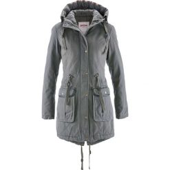 Kurtka parka bonprix dymny szary. Szare płaszcze marki bonprix. Za 159.99 zł.