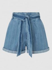Pepe Jeans Szorty dżinsowe w kolorze niebieskim rozmiar: W28. Niebieskie szorty Pepe Jeans, bez wzorów, z jeansu. Za 140.86 zł.