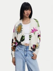Desigual Kardigan Vania 25SWJF34 Beżowy Loose Fit. Brązowe swetry Desigual, xl, bez wzorów, z bawełny, bez ramiączek. Za 359.99 zł.