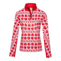 Bluza narciarska Damska Gareth & Lucas The One Hundred and Sixteen. Czerwone bluzy bez kaptura GARETH & LUCAS, na zimę, bez wzorów, z elastanu, bez kaptura, narciarskie. Za 229.99 zł.