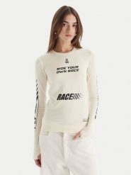 Patrizia Pepe Bluzka 2M4517/J357-J4Q2 Écru Regular Fit. Bluzki Patrizia Pepe, m, bez wzorów, z syntetyku, bez kołnierzyka, bez ramiączek. Za 589.99 zł.
