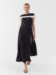 Red Valentino Sukienka codzienna 2R3VAGS0 Czarny Regular Fit. Czarne sukienki Red Valentino, na co dzień, bez wzorów, z syntetyku, bez kołnierzyka, bez ramiączek, proste. Za 1,739.00 zł.